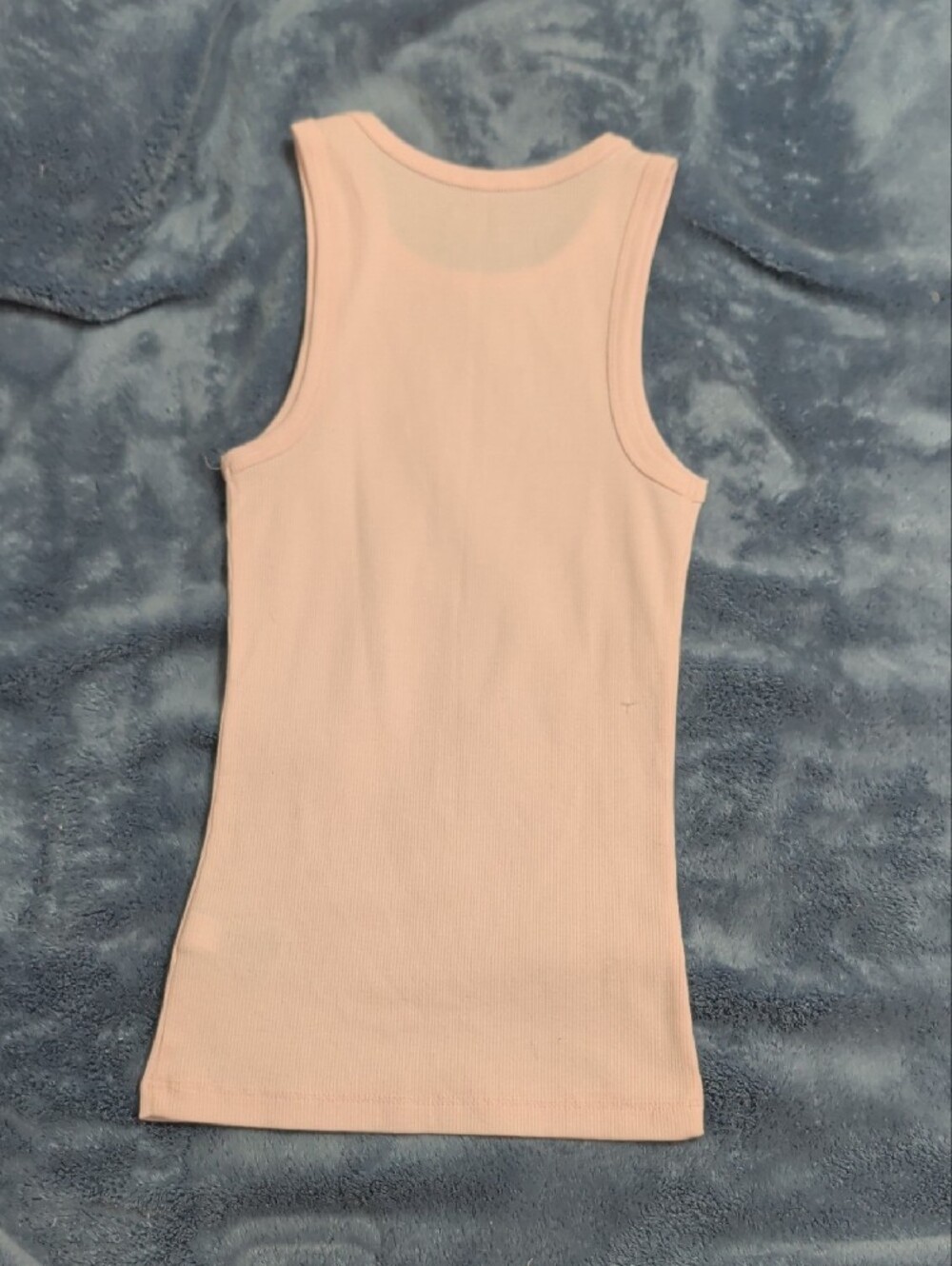No Boundaries Light Pink Ribbed Tank - Picture 3 of 3